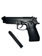 PISTOLA Co2  M92 SEMIAUTOMATICA EN POLIMERO REPLICA FIEL.